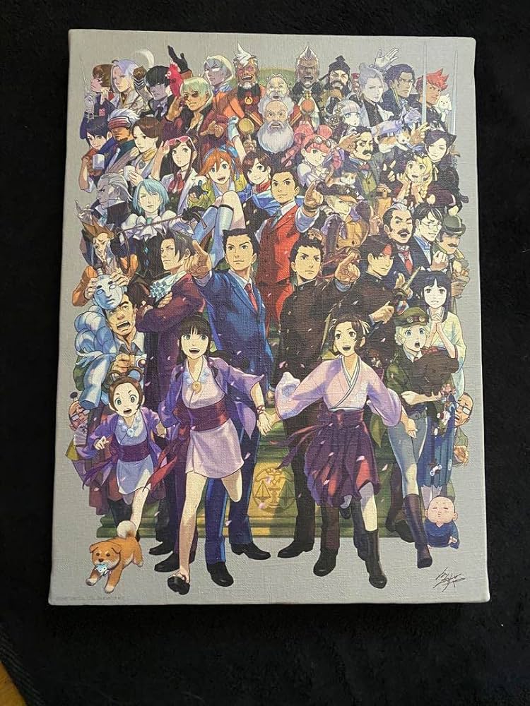 Amazon | 逆転裁判 20周年記念 キャンバスアート N855H8KQ | アニメ